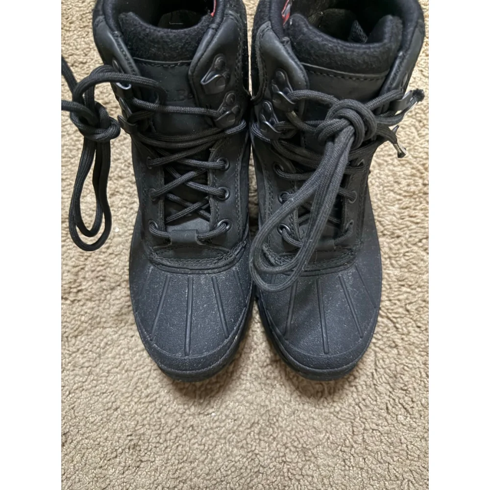 Women's L.L.Bean Black Winter & Rain Bean Boots Size 6.5
